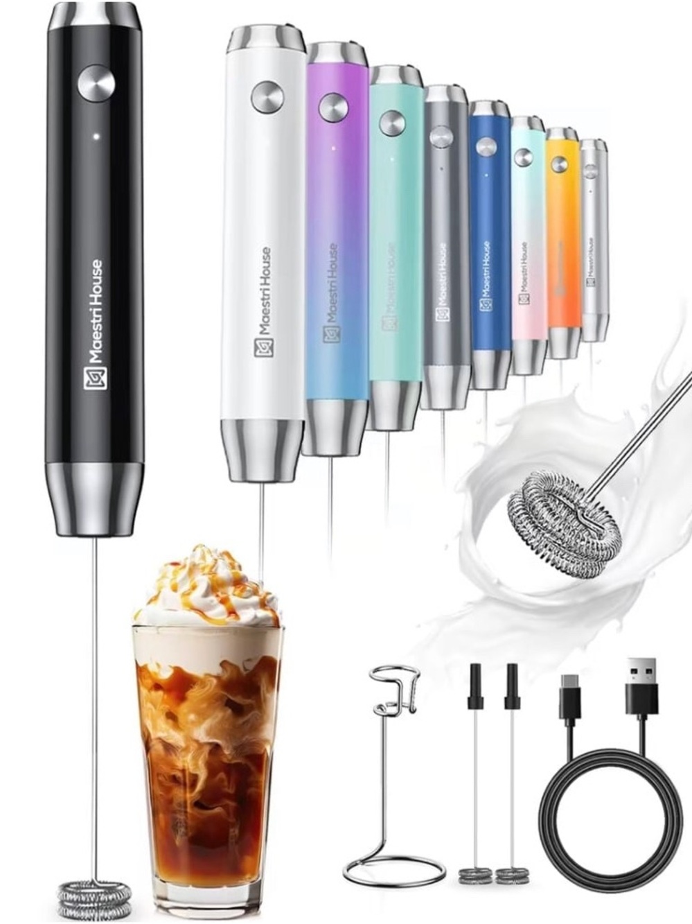 Milk Frother - White